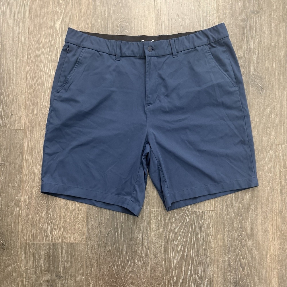 Good Good Golf Shorts Mens 38‎ Blue Performance Chino Stretch Preppy Resort